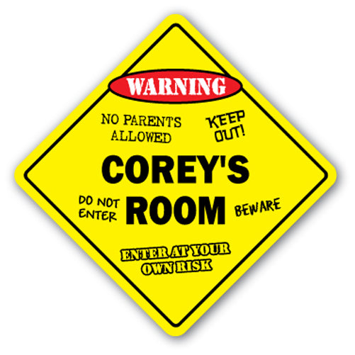 Corey's Room Vinyl Decal Sticker