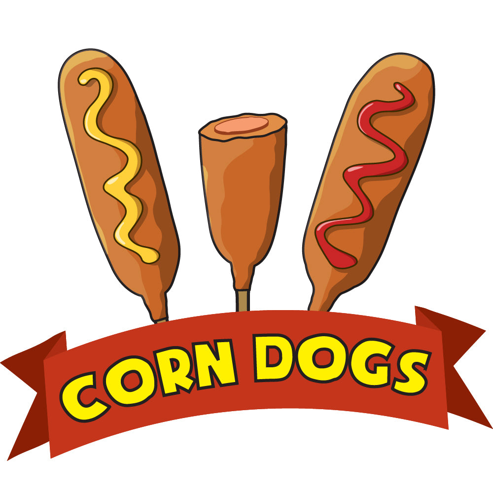 Corn Dogs Die Cut Decal