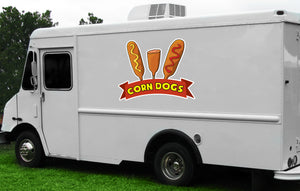 Corn Dogs Die Cut Decal