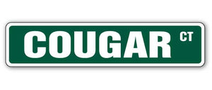 COUGAR Street Sign