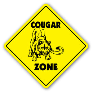 Cougar Crossing Vinyl Decal Sticker