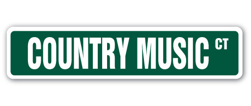 Country Music Street Vinyl Decal Sticker