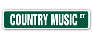 COUNTRY MUSIC Street Sign