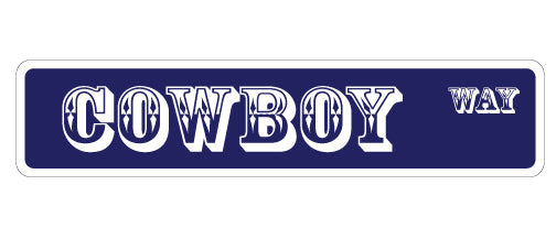 COWBOY Street Sign