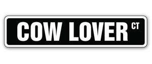 Cow Lover Street Vinyl Decal Sticker