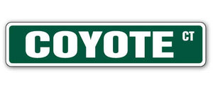 Coyote Street Vinyl Decal Sticker