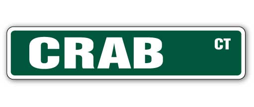 CRAB Street Sign