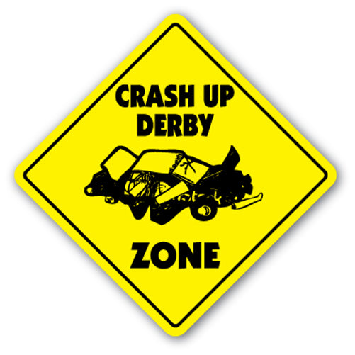 Crash Up Derby Zone Vinyl Decal Sticker