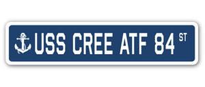 USS Cree Atf 84 Street Vinyl Decal Sticker