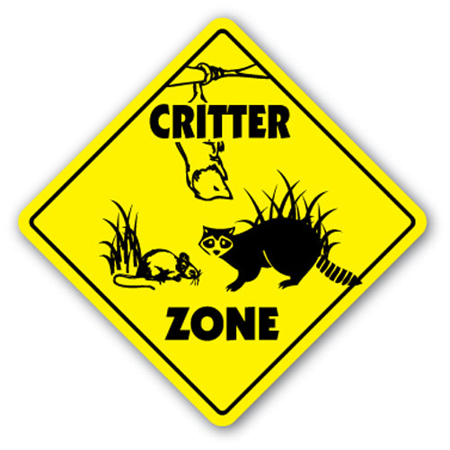 Critter Crossing Vinyl Decal Sticker