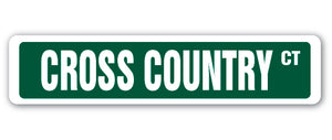 Cross Country Street Vinyl Decal Sticker