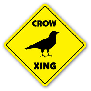 Crow Crossing Vinyl Decal Sticker