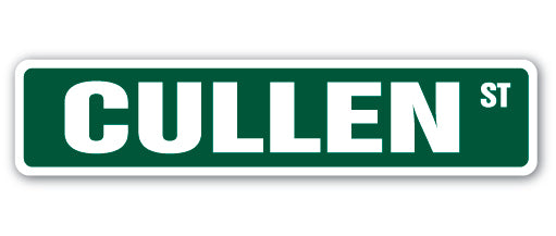 CULLEN Street Sign