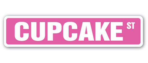 Cupcake Street Vinyl Decal Sticker