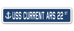 USS Current Ars 22 Street Vinyl Decal Sticker