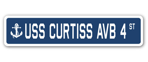 USS Curtiss Avb 4 Street Vinyl Decal Sticker