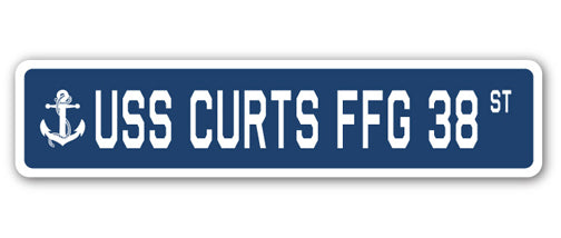 USS Curts Ffg 38 Street Vinyl Decal Sticker