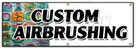 Custom Airbrushing Banner