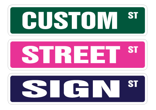 CUSTOM STREET SIGN your own text personalized gift kid child boy girl any signs