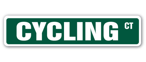 Cycling Street Vinyl Decal Sticker