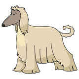 Afghan Hound Dog Decal