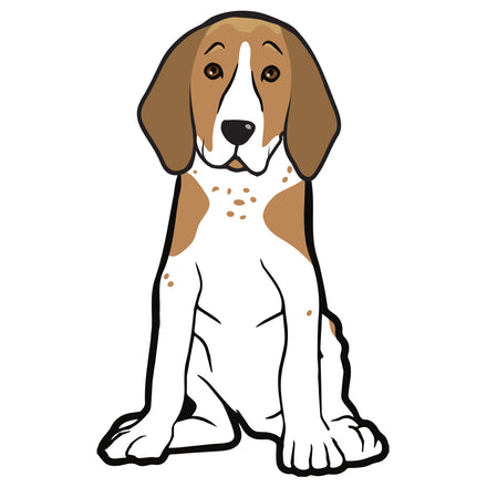 American English Coonhound Dog Decal