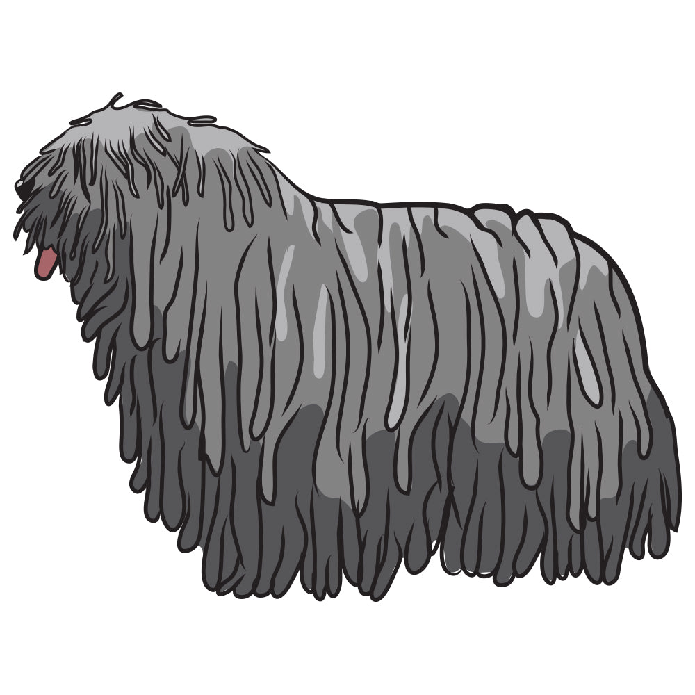 Bergamasco Dog Decal