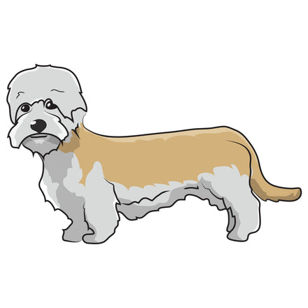 Dandie Dinmont Terrier Dog Decal