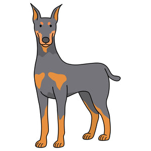 Doberman Pinscher Dog Decal