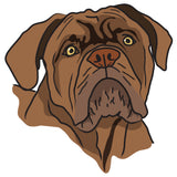 Dogues De Bordeaux Dog Decal