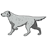 English Setter Dog Decal
