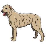 Irish Wolfhound Dog Decal