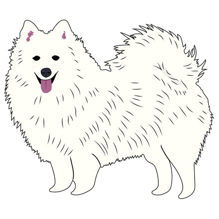 Japanese Spitz Dog Decal