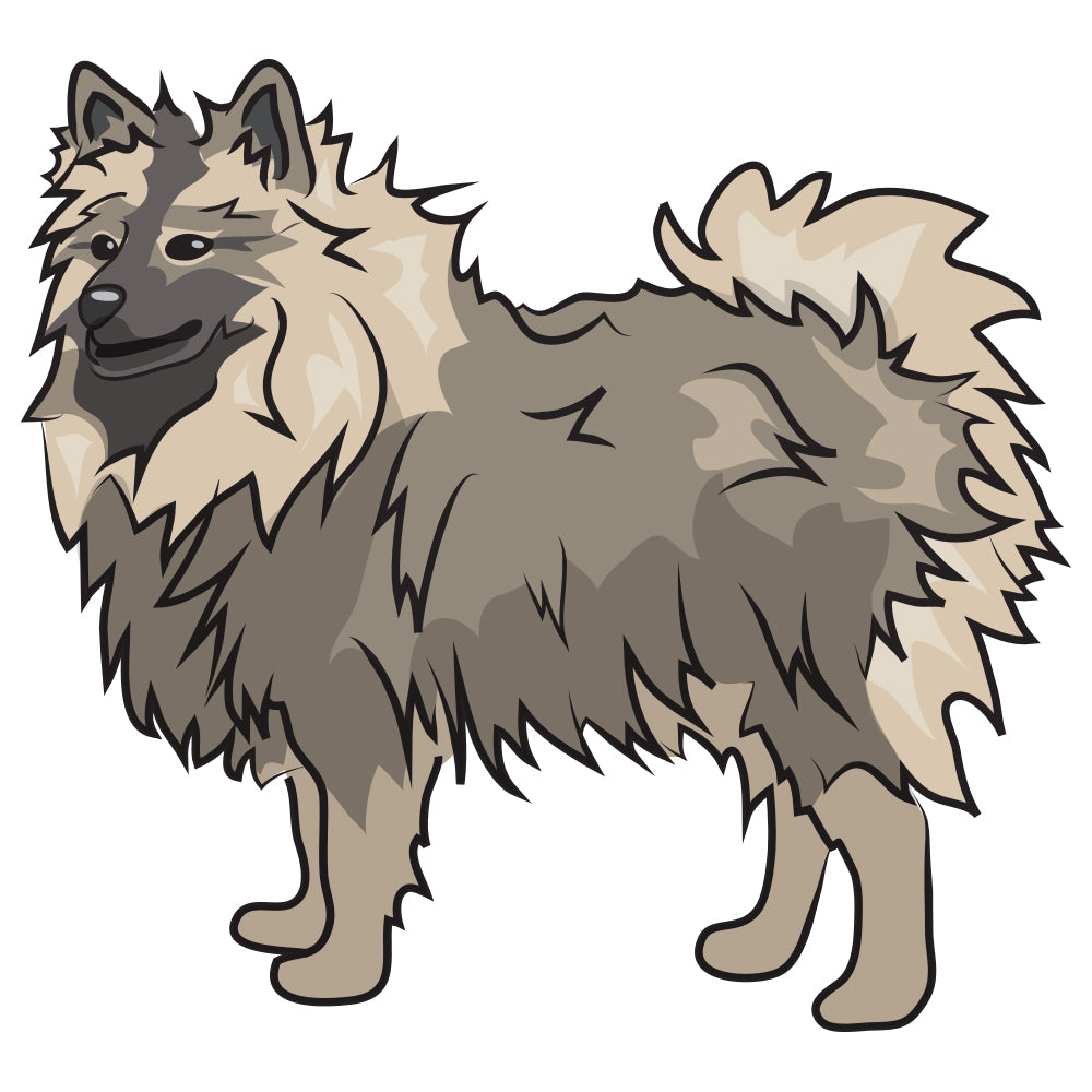 Keeshonden Dog Decal