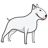 Miniature Bull Terrier Dog Decal