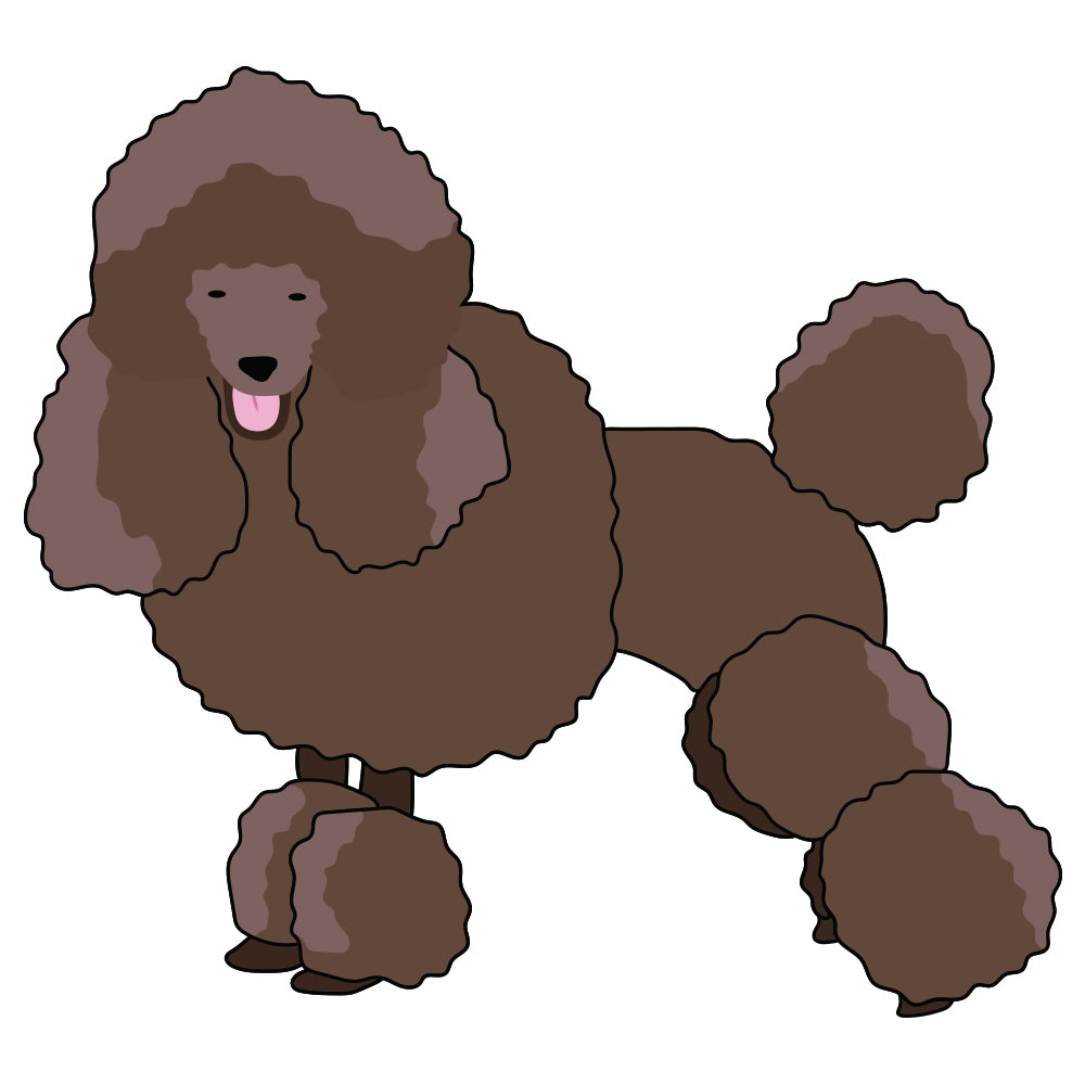 Miniature Poodle Dog Decal
