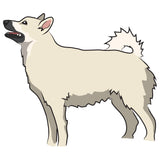 Norwegian Buhund Dog Decal