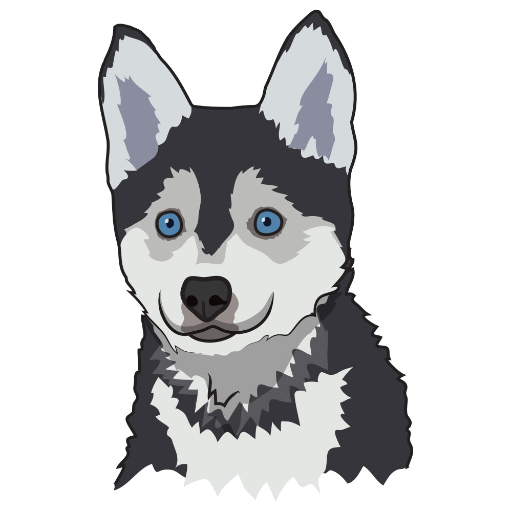 Pomsky Dog Decal