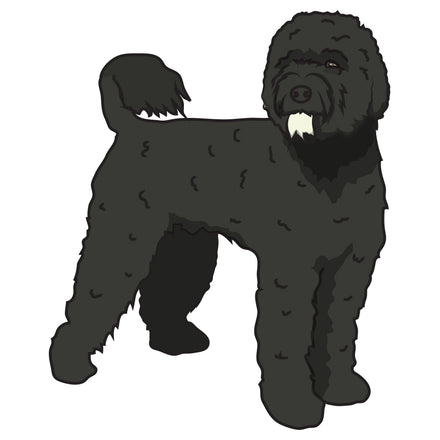 Portuguese Water Dog Dog Decal