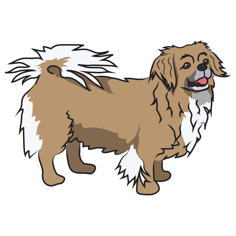 Tibetan Spaniel Dog Decal