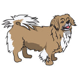 Tibetan Spaniel Dog Decal