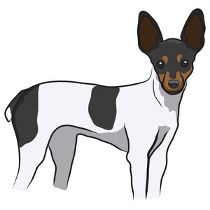 Toy Fox Terrier Dog Decal