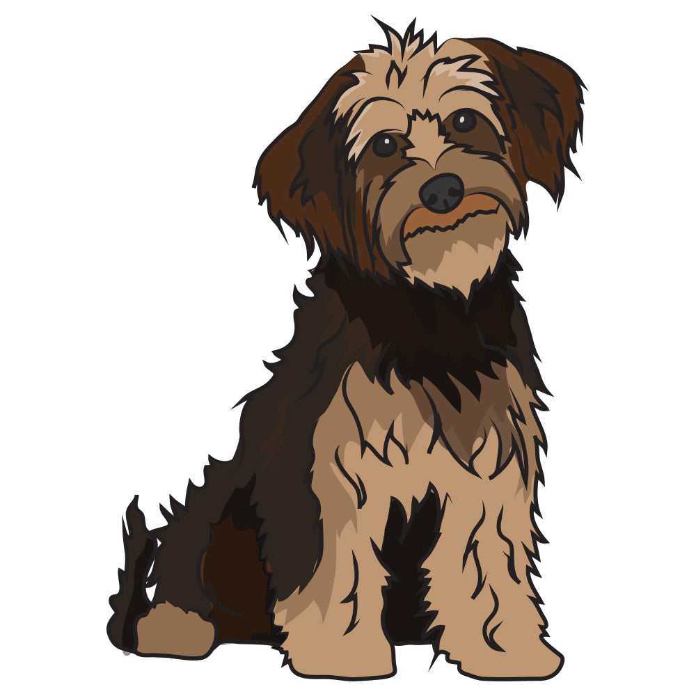 Yorkipoo Dog Decal