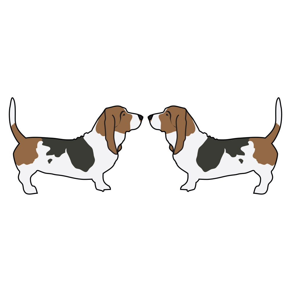 Basset hound Dog Decal