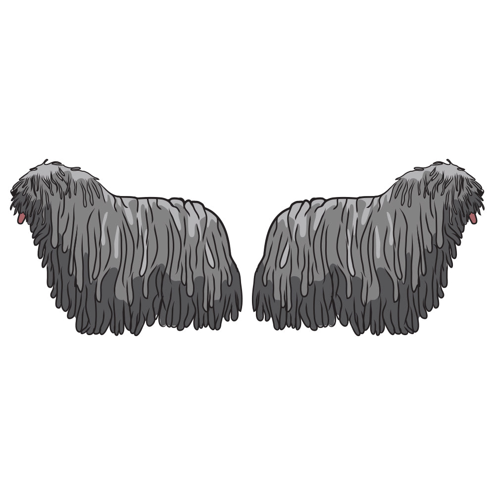 Bergamasco Dog Decal