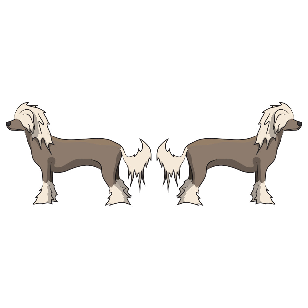 Chinese Crested Dog Decal