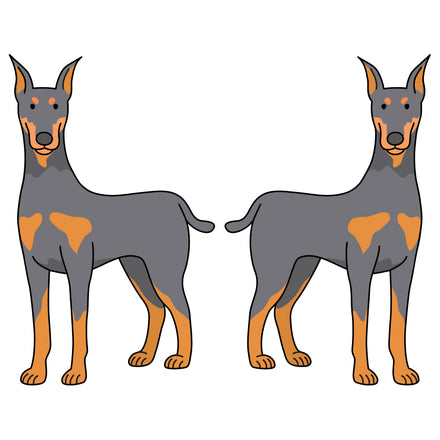 Doberman Pinscher Dog Decal