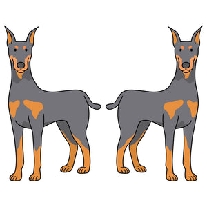 Doberman Pinscher Dog Decal