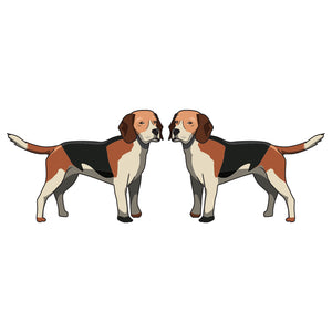 English Foxhound Dog Decal