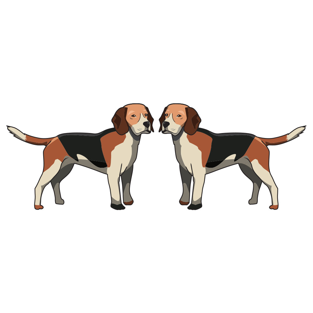 English Foxhound Dog Decal